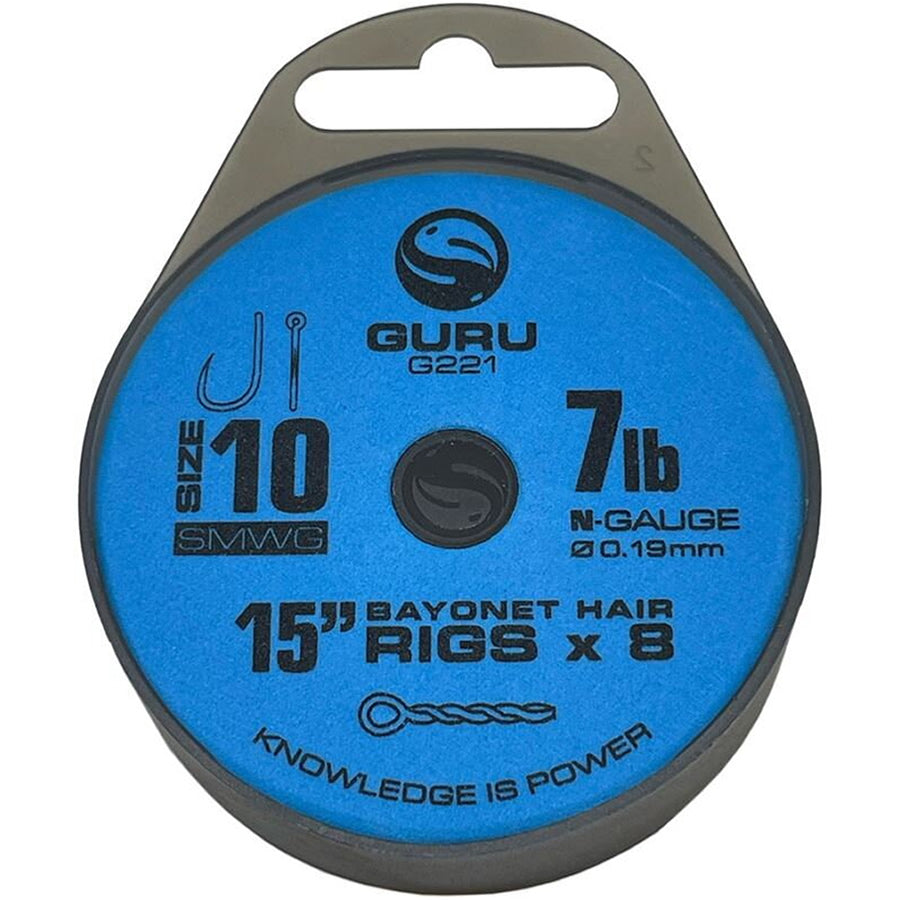 Carlige Legate Guru Bayonets, Carlig Nr.12, 0.22mm, 38cm, 8buc/pac
