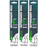 Carlige Legate KORDA Boom Spinner Hook, Barbless, Nr.4, 25lb, 2buc/pac