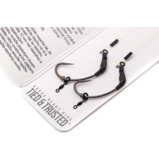 Carlige Legate KORDA Boom Spinner Hook, Barbless, Nr.4, 25lb, 2buc/pac