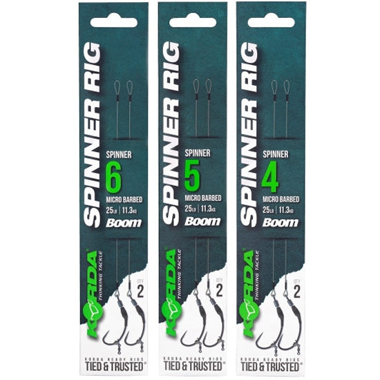 Carlige Legate KORDA Boom Spinner Hook, Barbless, Nr.5, 25lb, 2buc/pac