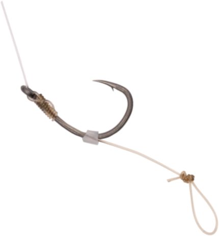 Carlige Legate KORUM Power Hair Rigs Barbed Mono, 100cm, 12lbs, 0.30mm, Nr.8, 6buc/pac