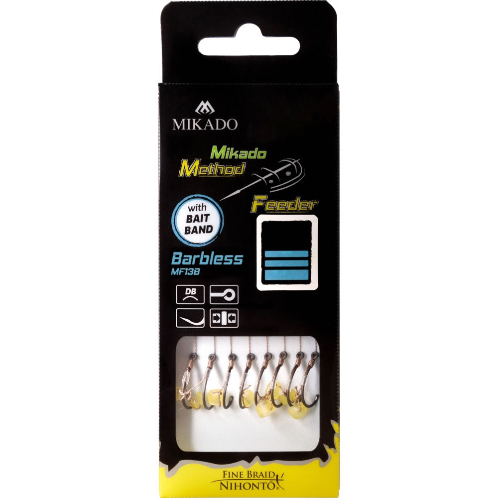 Carlige Legate MIKADO Method Feeder Rig Band 10cm 8buc/pac