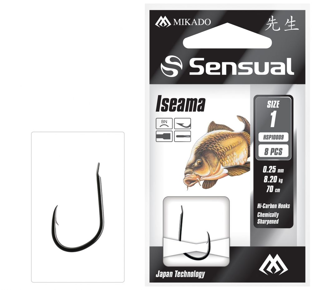 Carlige Legate Mikado Sensual Iseama Bn, 70cm, Nr.6, 0.20mm, 8buc/plic