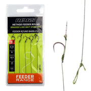 Carlige Legate NEVIS Method cu Spin Feeder Round Barbless 5buc/pac