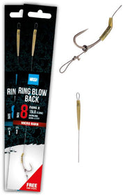 Carlige Legate Nash Ring Blow Back Rig Barbless 1buc