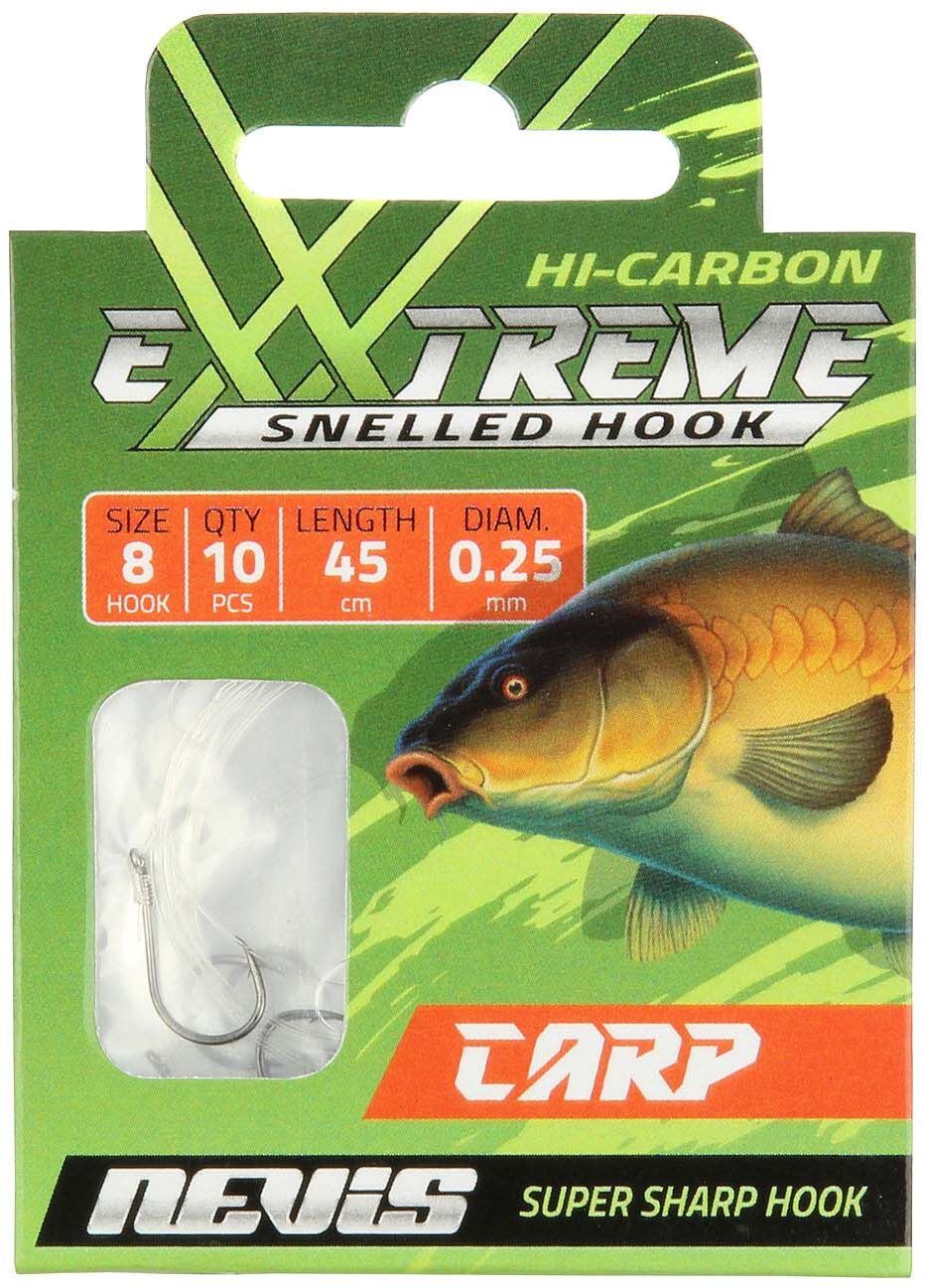 Carlige Legate Nevis, 45cm, 0.25mm, Nr.6, 10buc/pac
