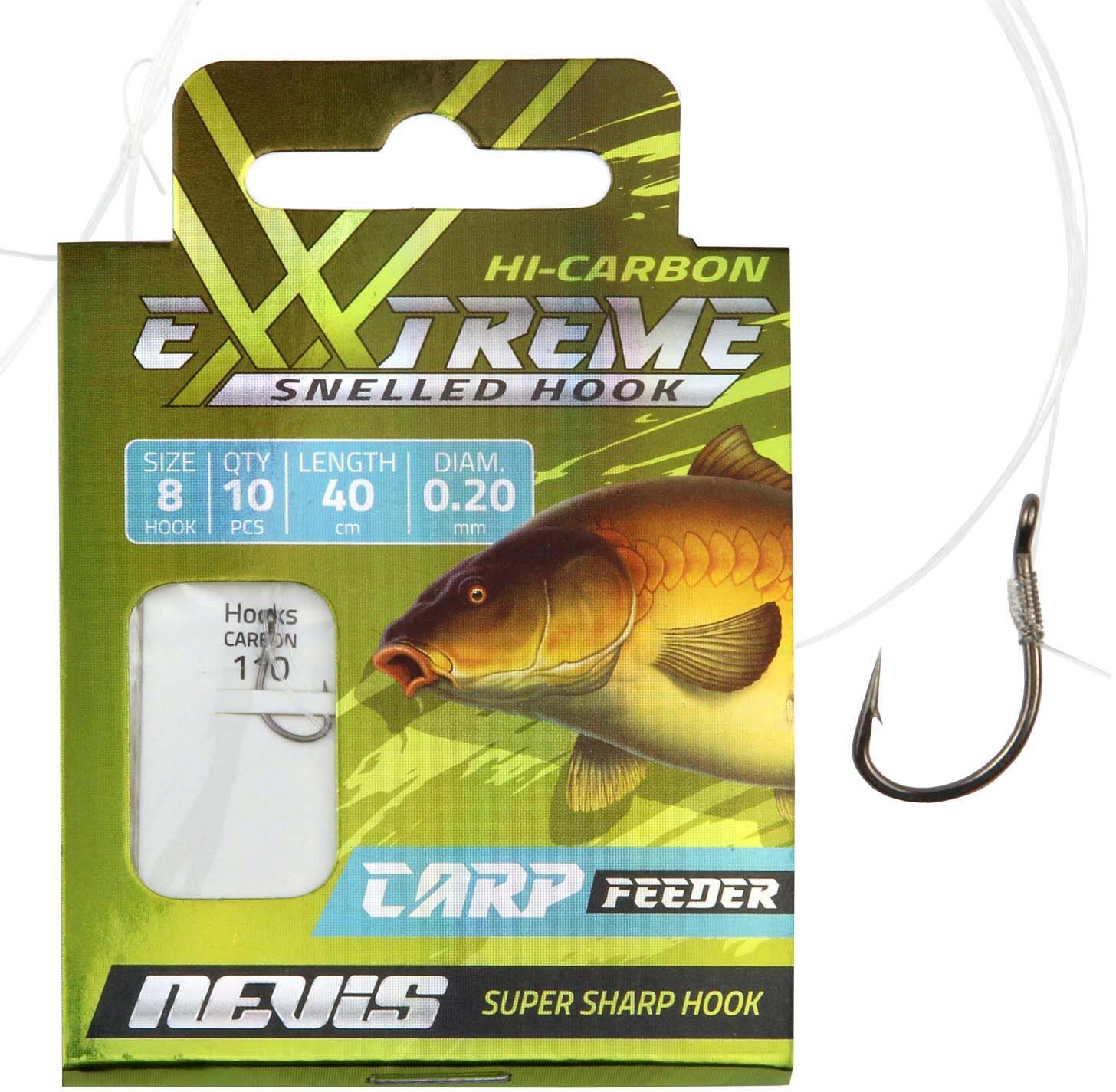 Carlige Legate Nevis Carp Feeder 40cm 10buc