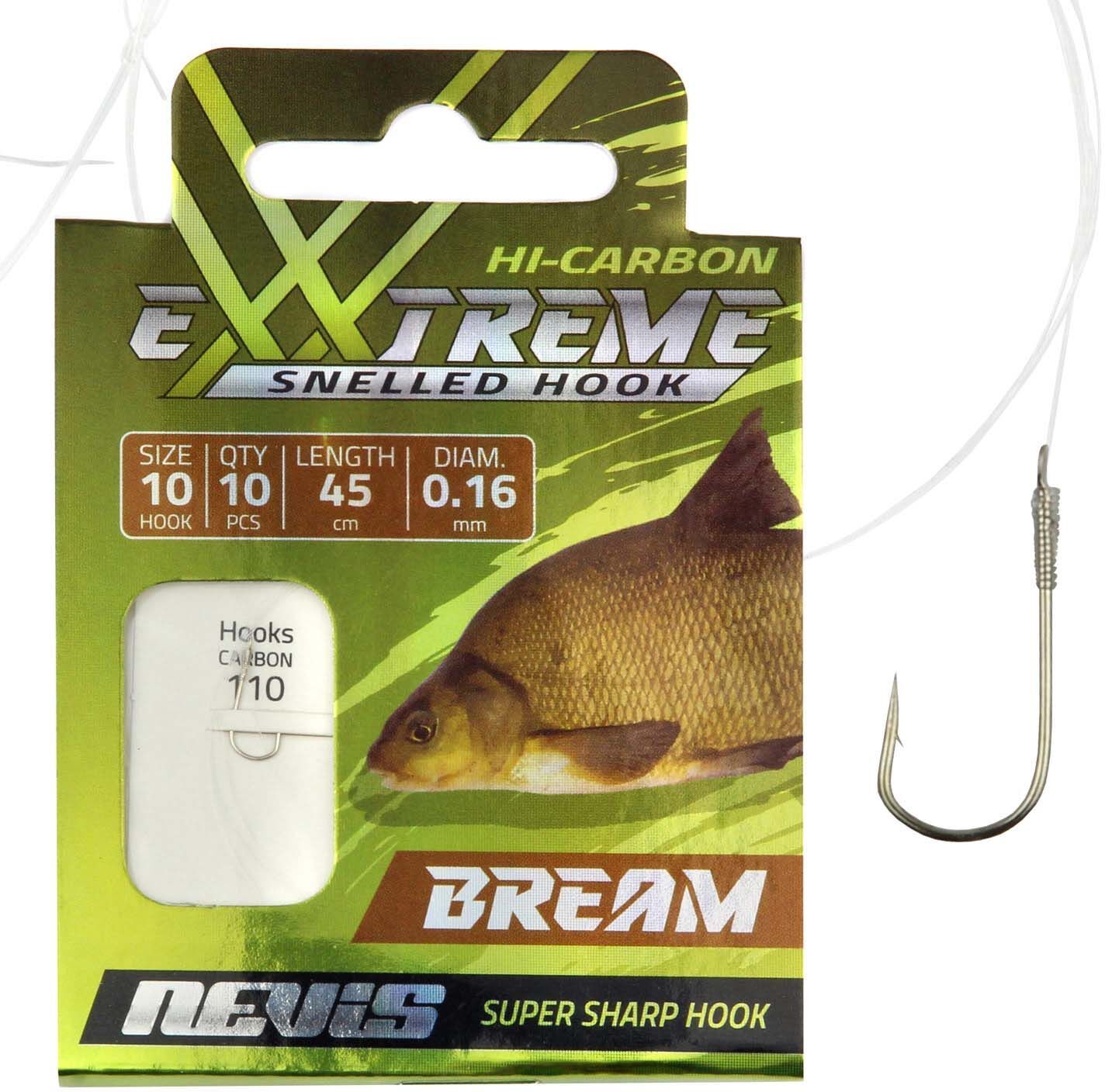 Carlige Legate Nevis Platica 0.16mm 45cm 10buc/pac