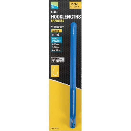 Carlige Legate PRESTON XSH-B cu Paleta 15cm 8buc/pac