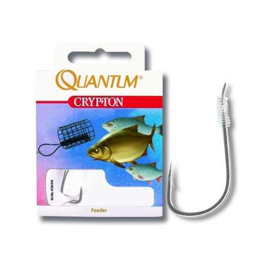Carlige Legate Quantum Crypton Feeder 70cm Fir Black Nickel