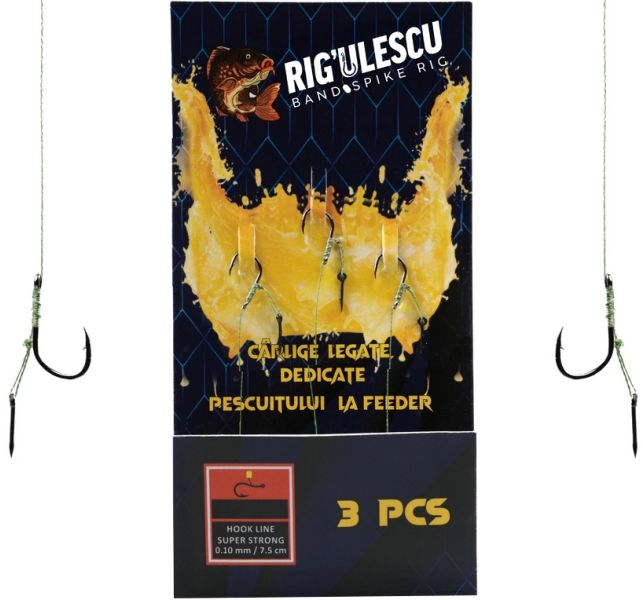 Carlige Legate RIGULESCU Cu Spin 7.5cm 3buc/pac