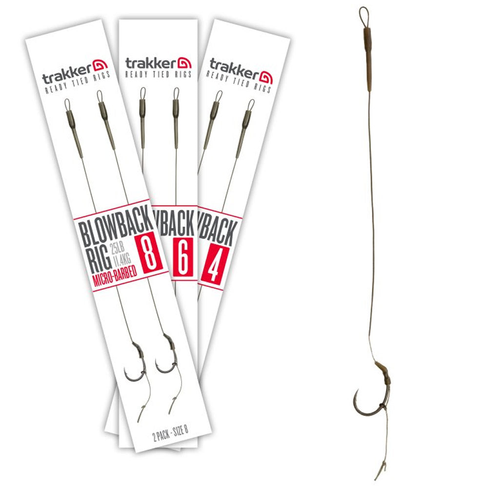 Carlige Legate TRAKKER Blowback Ready Rigs Micro Barbed 25lbs 2buc/pac