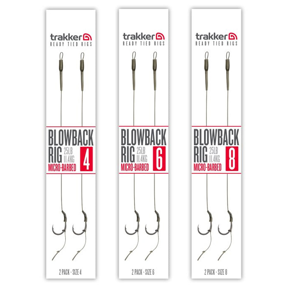 Carlige Legate TRAKKER Blowback Ready Rigs Micro Barbed 25lbs 2buc/pac