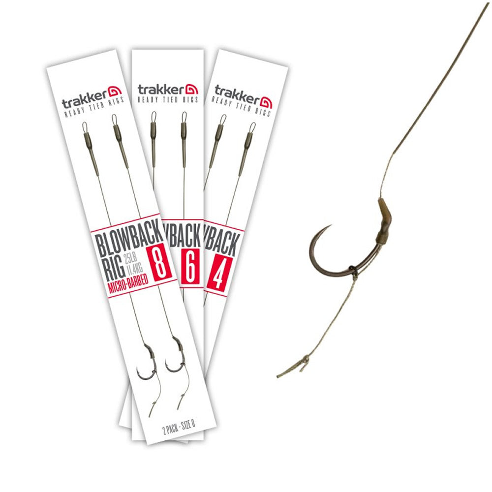 Carlige Legate TRAKKER Blowback Ready Rigs Micro Barbed 25lbs 2buc/pac