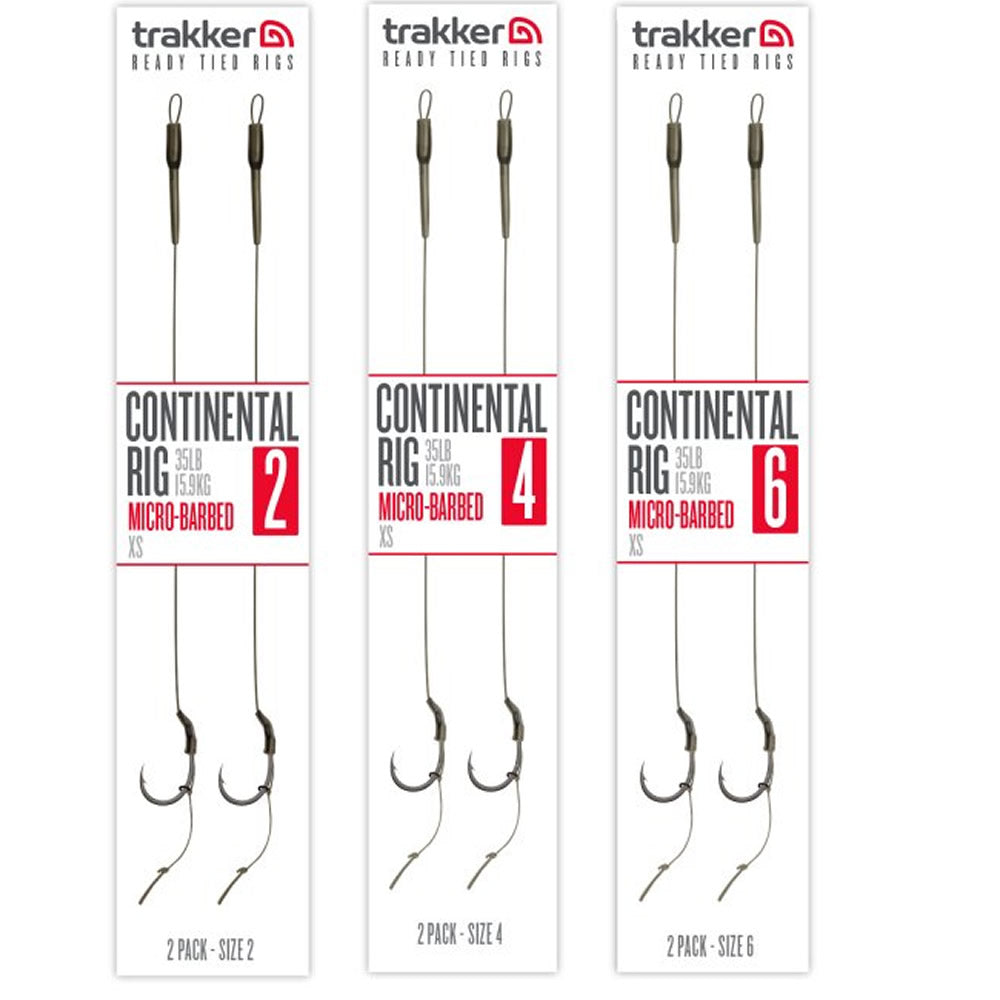 Carlige Legate TRAKKER Continental Ready Rigs Micro Barbed 35lbs 2buc/pac