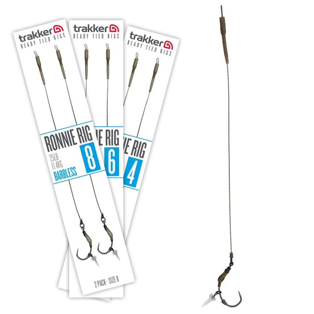Carlige Legate TRAKKER Ronnie Rigs Barbless 25lbs 2buc/pac