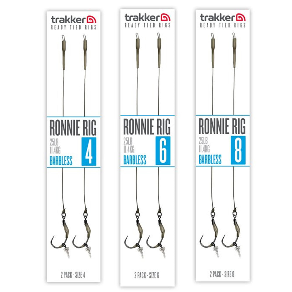 Carlige Legate TRAKKER Ronnie Rigs Barbless 25lbs 2buc/pac