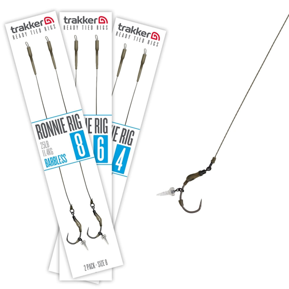 Carlige Legate TRAKKER Ronnie Rigs Barbless 25lbs 2buc/pac