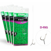 Carlige Legate ZFISH Method Feeder D-RIG Carlig Spin 6mm Fir Fluorocarbon 5buc