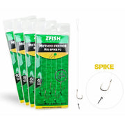 Carlige Legate ZFISH Method Feeder Rig Spike Carlig Spin 6mm Fir Fluorocarbon 5buc