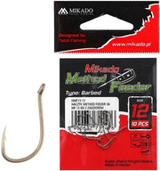 Carlige MIKADO Method Feeder MF12, Nr.6, Brown, 10buc/plic