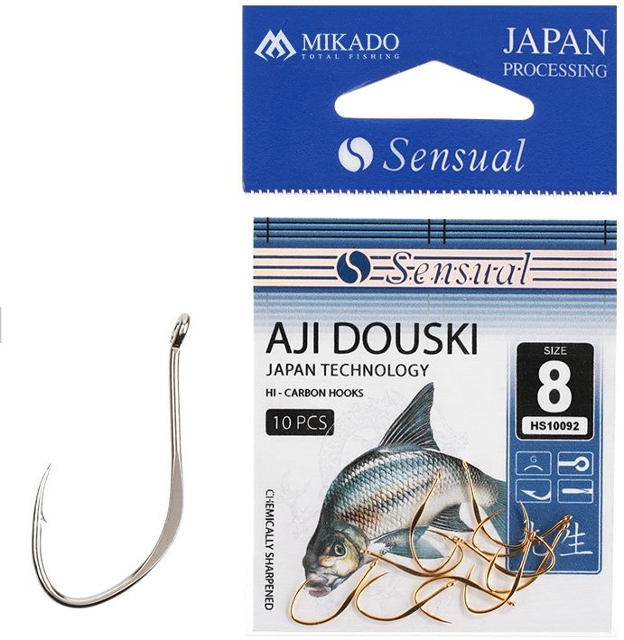 Carlige MIKADO Sensual Aji Douski W/Ring, Nr.12, 10buc/pac
