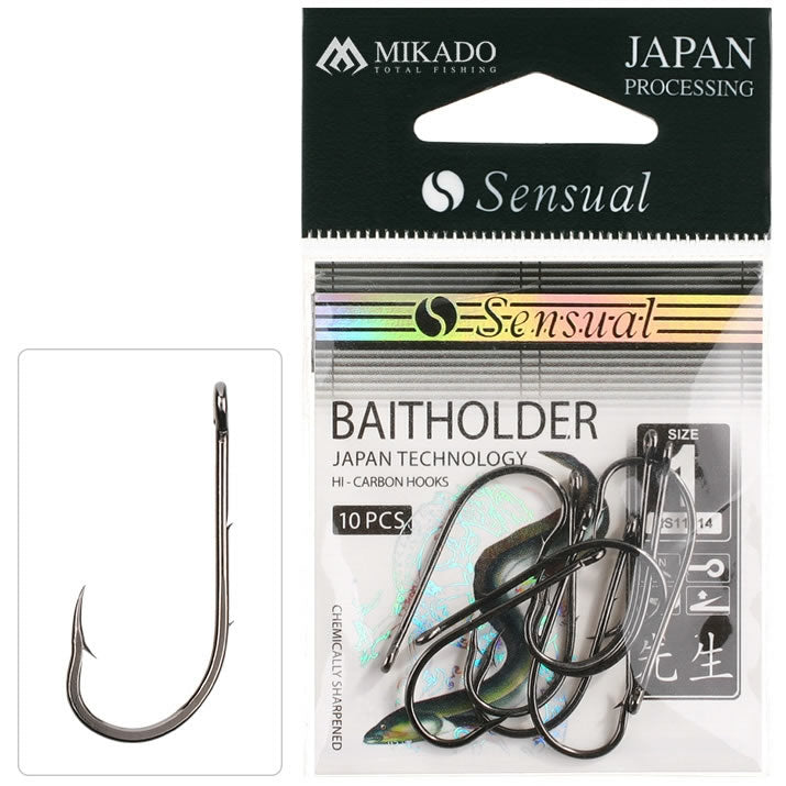 Carlige MIKADO Sensual Baitholder,  Nr.4/0, 10buc/pac