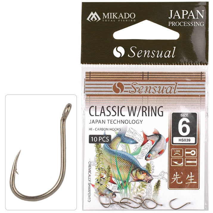 Carlige MIKADO Sensual Classic W/Ring LBR 10buc/pac