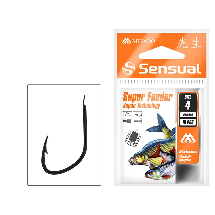 Carlige MIKADO Sensual Super Feeder, Nr. 16, 10buc/plic