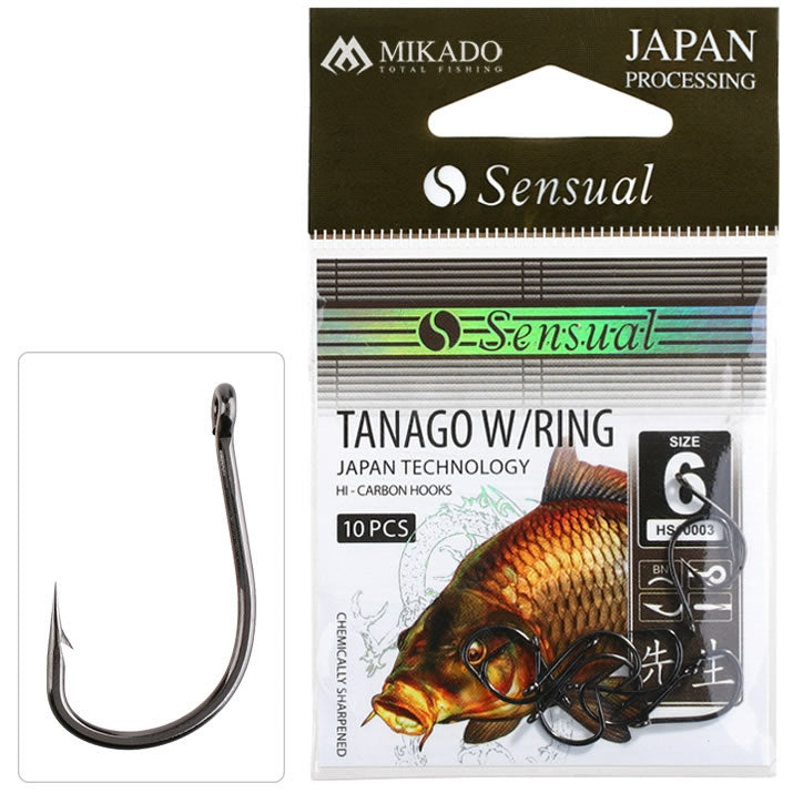 Carlige MIKADO Sensual Tanago W/Ring BN 10buc/pac