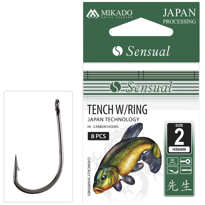 Carlige MIKADO Sensual Tench W/Ring BN 10buc/pac