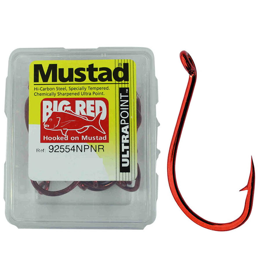 Carlige MUSTAD 92554NPNR Ultrapoint Beak Bait Heavy Big Red 7buc/pac