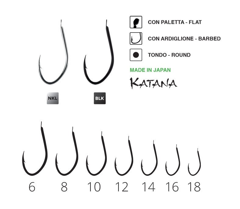  Carlige Maver Katana 1050 Nickel, nr 8 20buc/plic