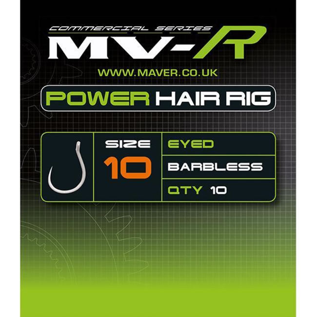 Carlige Maver Power Hair Rig Barbless 10buc/plic