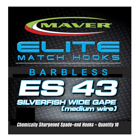 Carlige Maver Seria Elite ES43 Silverfish Wide Gape