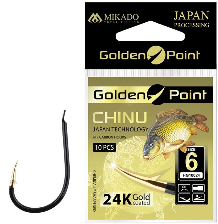 Carlige Mikado Golden Point Chinu GB 10buc/plic