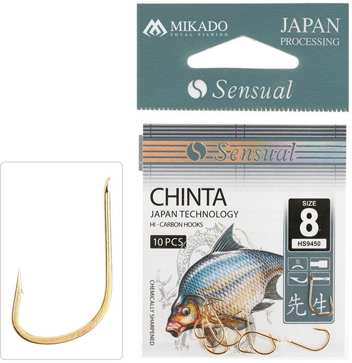 Carlige Mikado Sensual Chinta Gold 10buc/pac