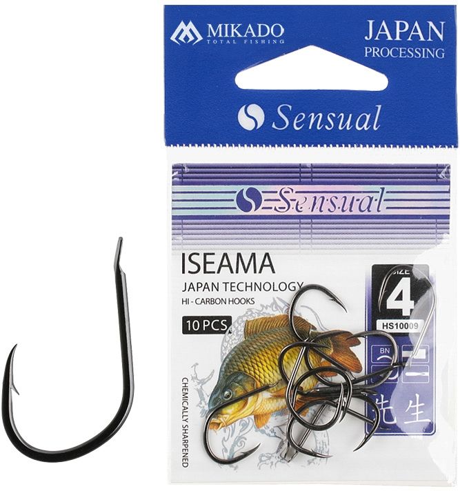 Carlige Mikado Sensual Iseama Black Nikel 10buc/plic