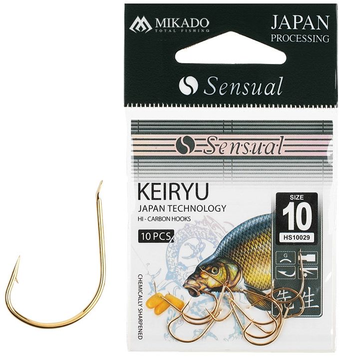 Carlige Mikado Sensual Keiryu Gold, Nr.6, 10buc/plic