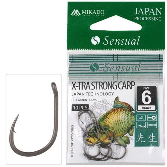 Carlige Mikado Sensual X-TRA Strong Carp 10buc/plic