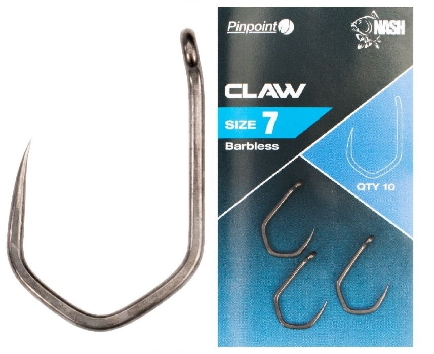 Carlige NASH Pinpoint Claw Barbless, Size 6, 10buc/plic
