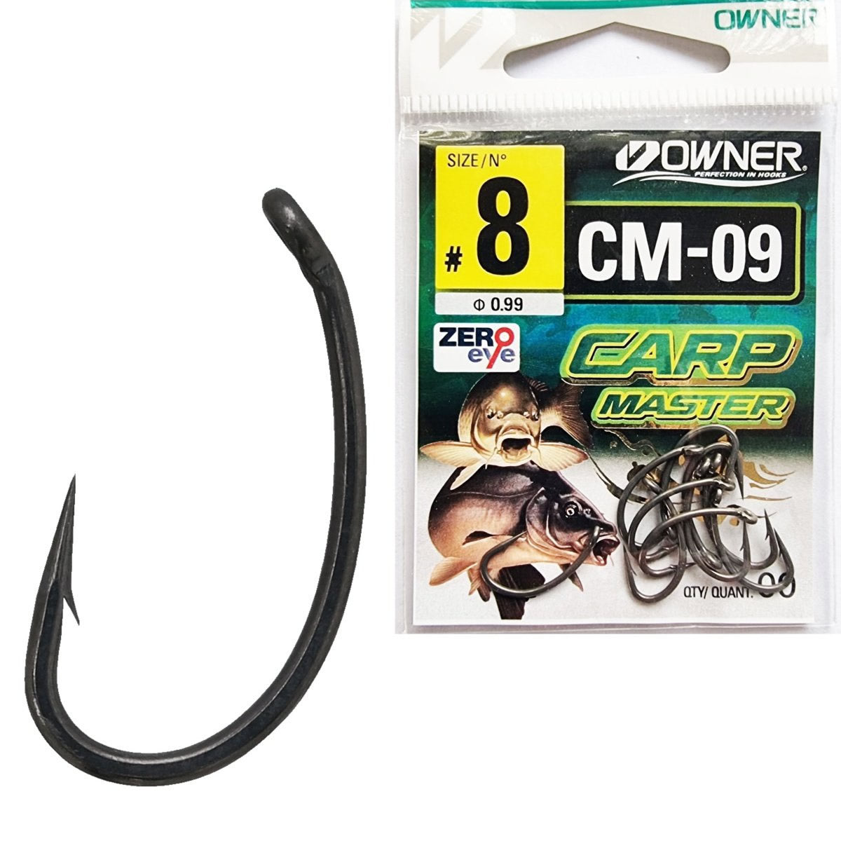 Carlige OWNER CM-09 Carp Master Curve Shank Magic Fusso