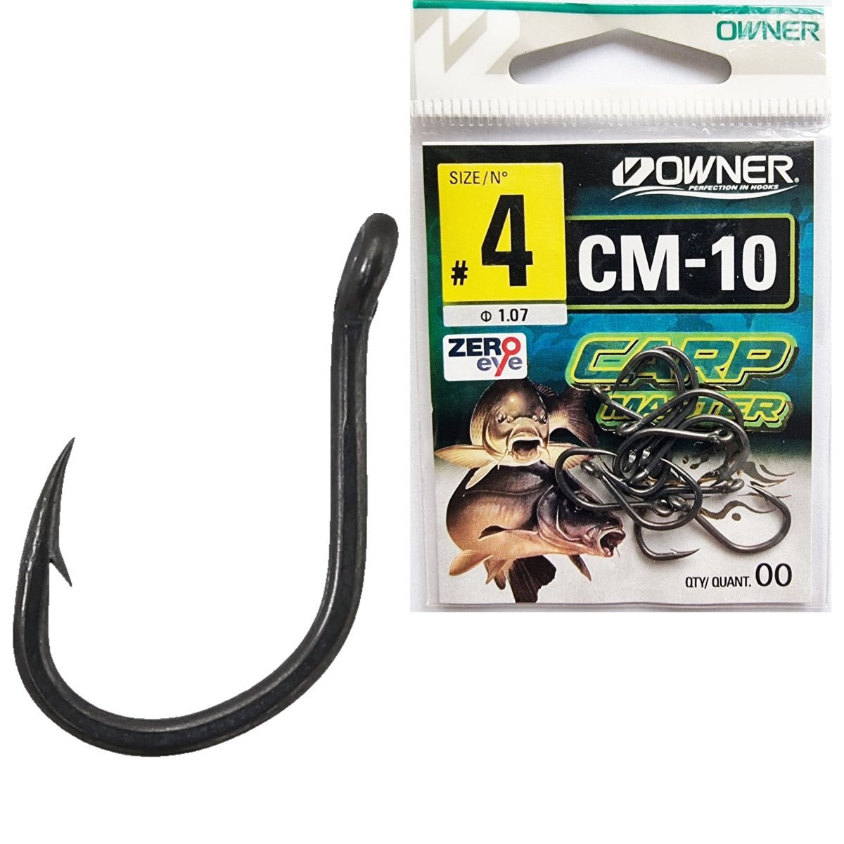 Carlige OWNER CM-10 Carp Master Zigrig Magic Fusso