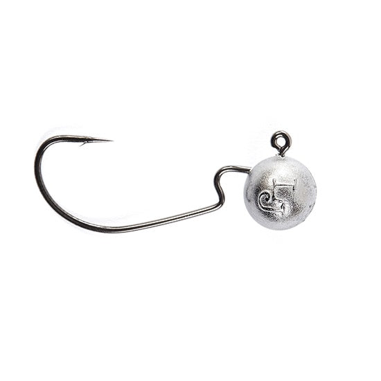 Carlige Offset Lestate Lucky John Worm Jig Head nr 2 3.5gr Black Nickel  4 buc/plic