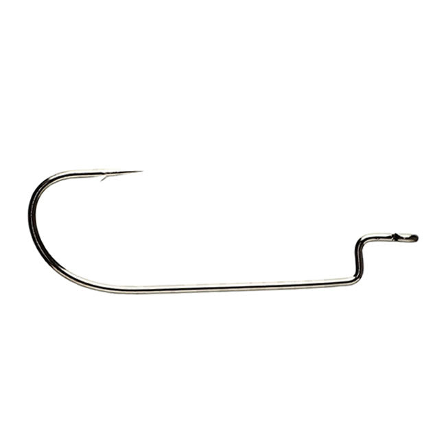 Carlige Offset Vanfook Worm-45B NS Black Slim Upper Offset Hooks