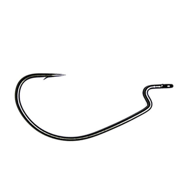 Carlige Offset Vanfook Worm-55B Stealth Black Offset Hooks
