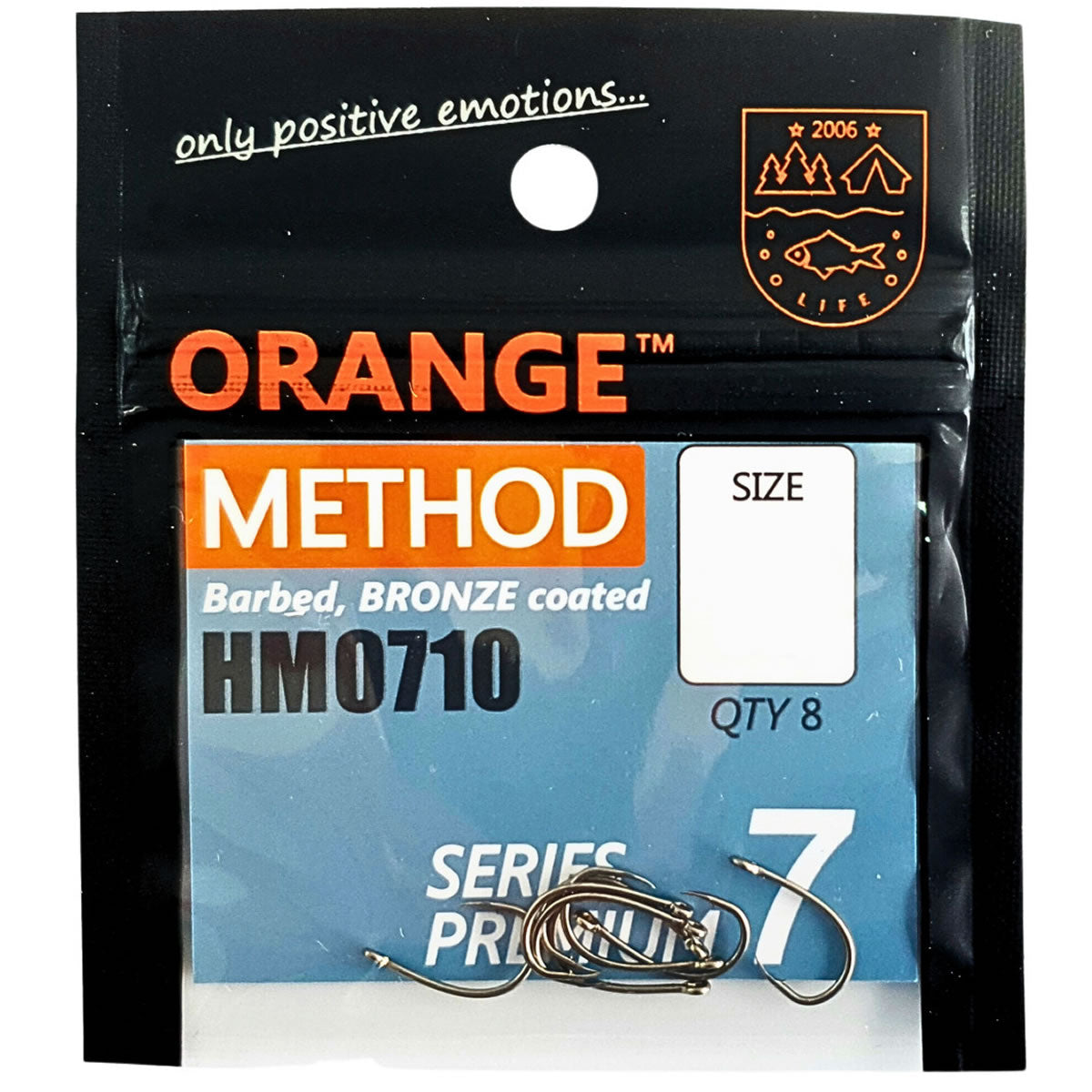 Carlige Orange Method Bronze Coated Premium Series 7 Nr.12, 8buc/pac