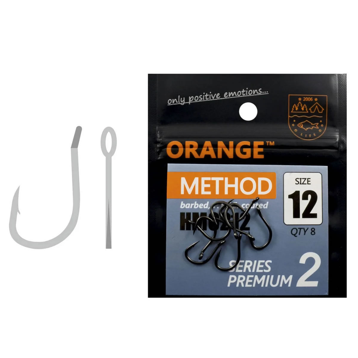 Carlige Orange Method PTFE Coated Premium Series 8buc/pac