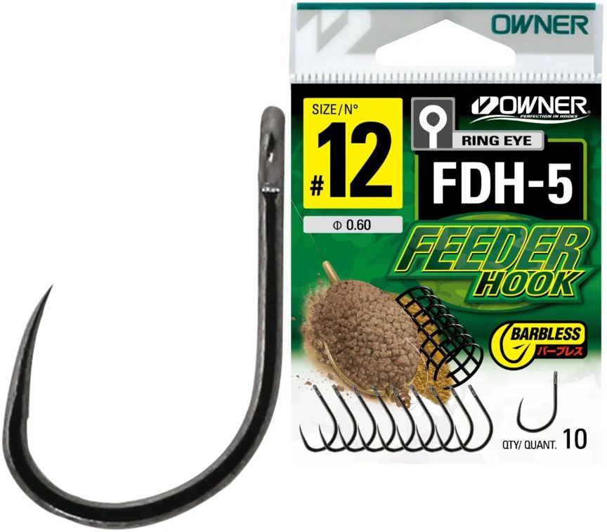 Carlige Owner FDH-5 Barbless Iseama WEye Black Chrome