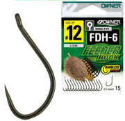 Carlige Owner FDH-6 Barbless Picket Hook Brown
